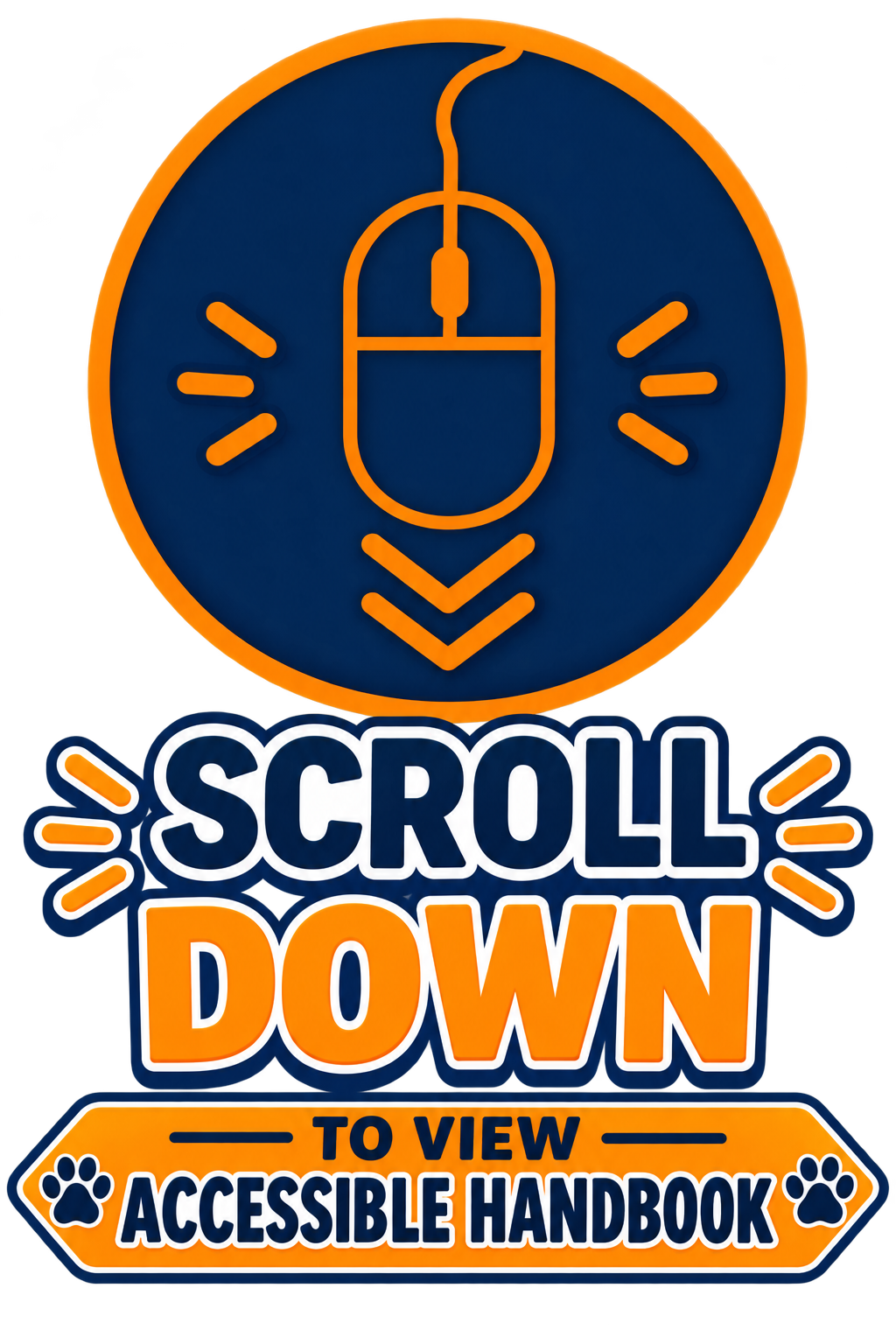 scrowl down image visual instructions
